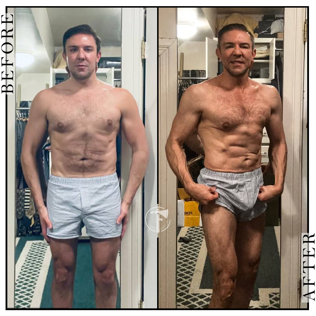 Dan M. — before and after transformation on The Forged Protocol